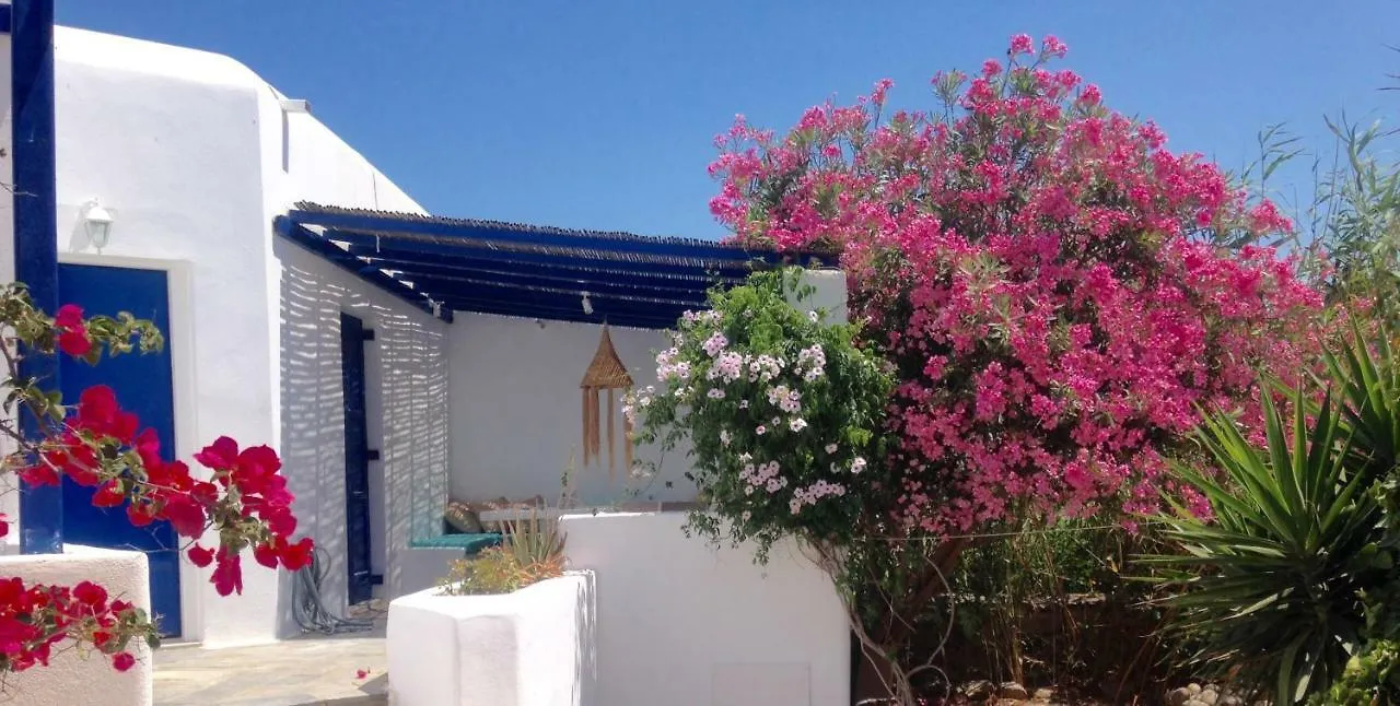 Magical Ornos! Beach House!Beach 1' Walk-Mykonos Town 2Km Feriehus